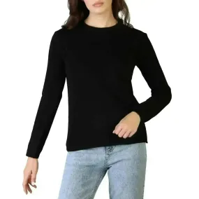 100% Cashmere - C-NECK-W - Black