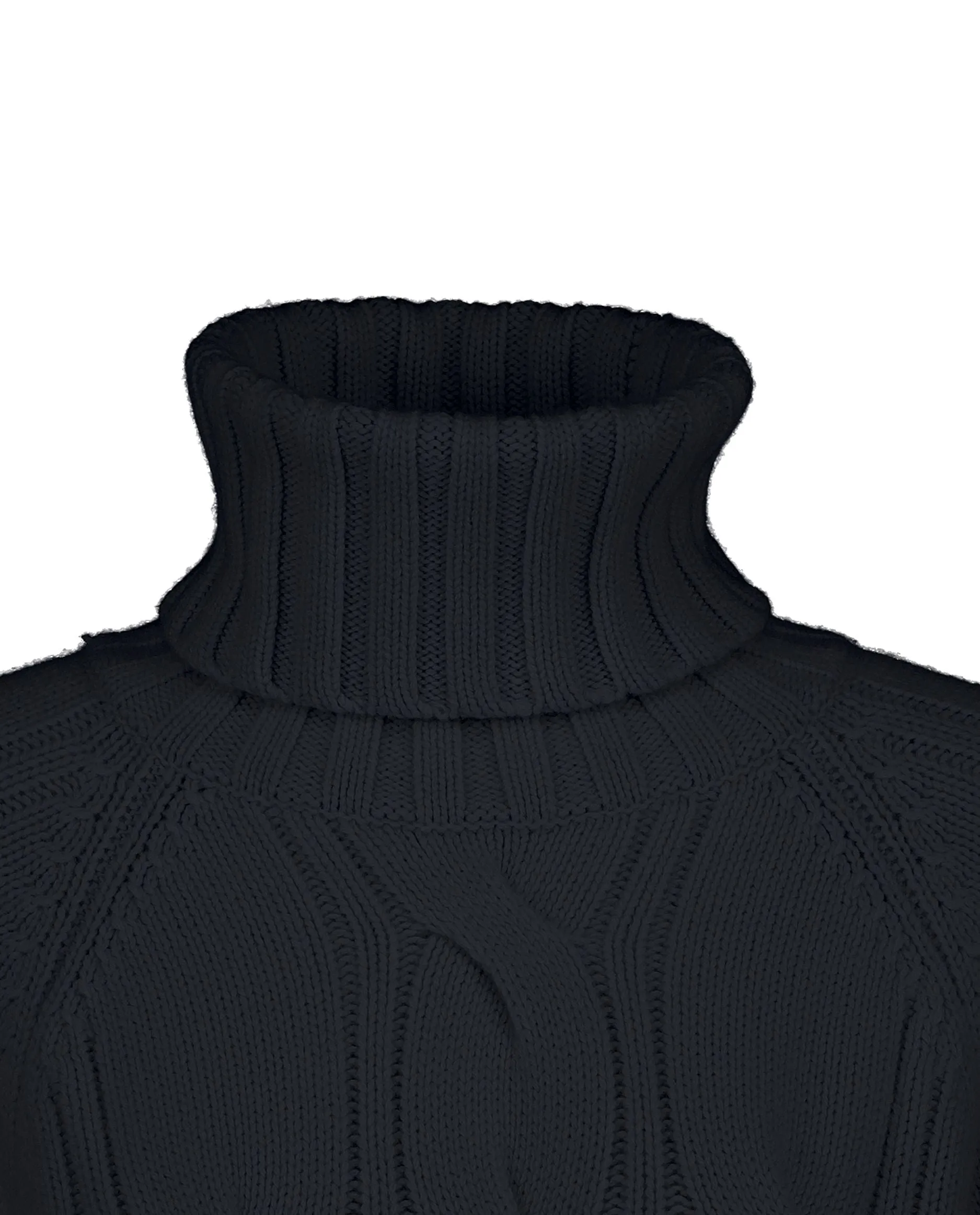 24517042 Cable knit turtleneck sweater