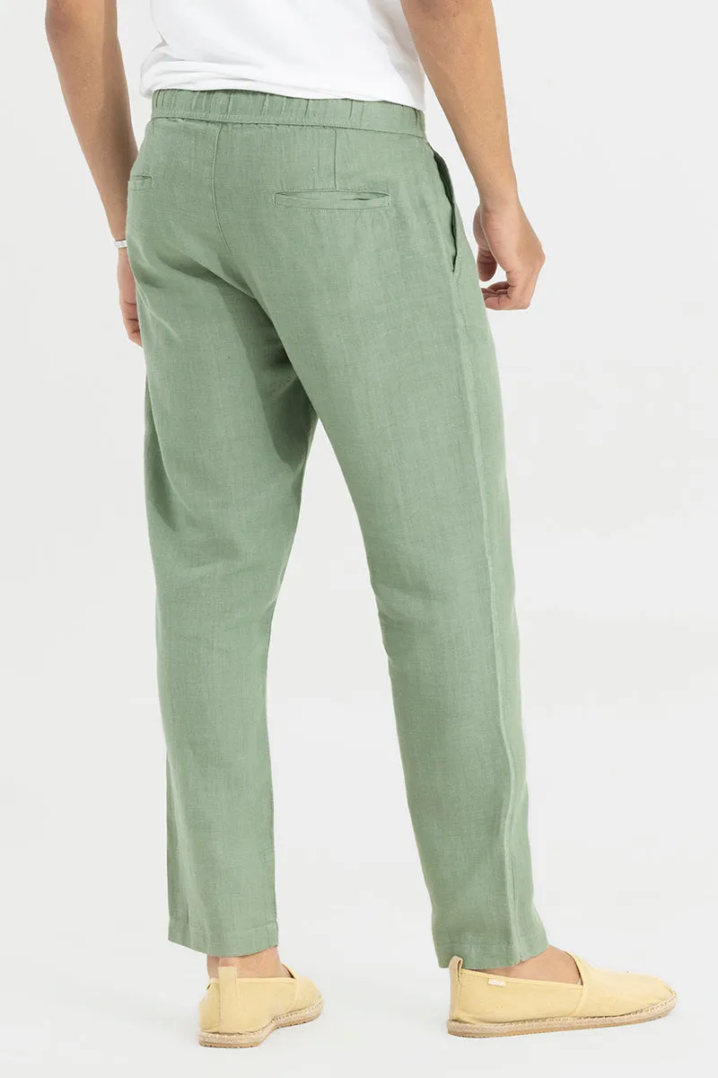 Ace Light Green Linen Pant