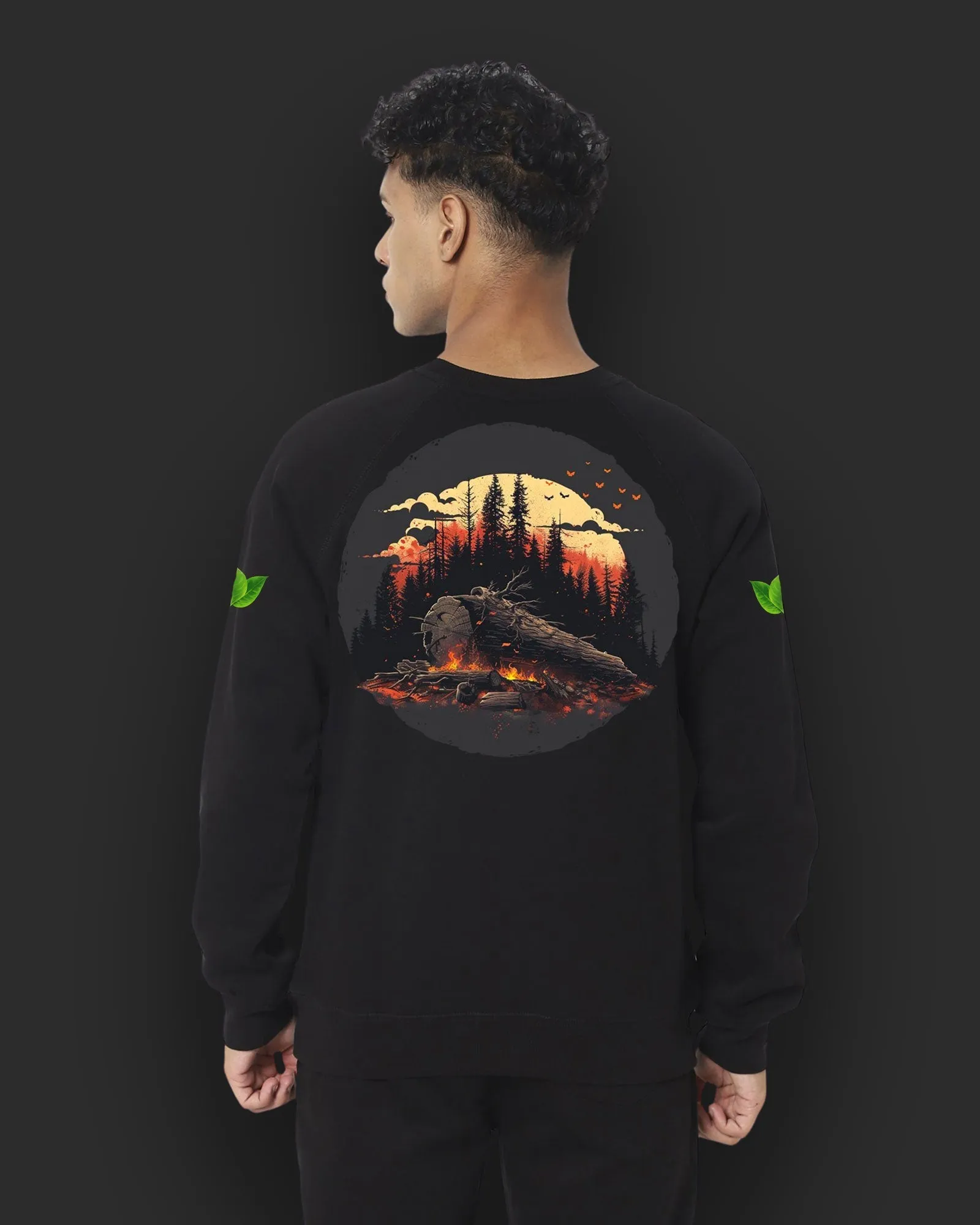 Arboreal HW Crew Sweatshirt: Black