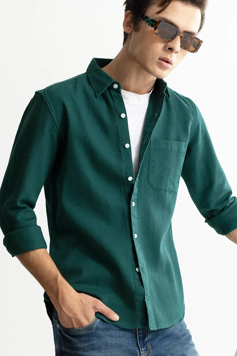 Premium Axton Forest Green Casual Shirt for Men