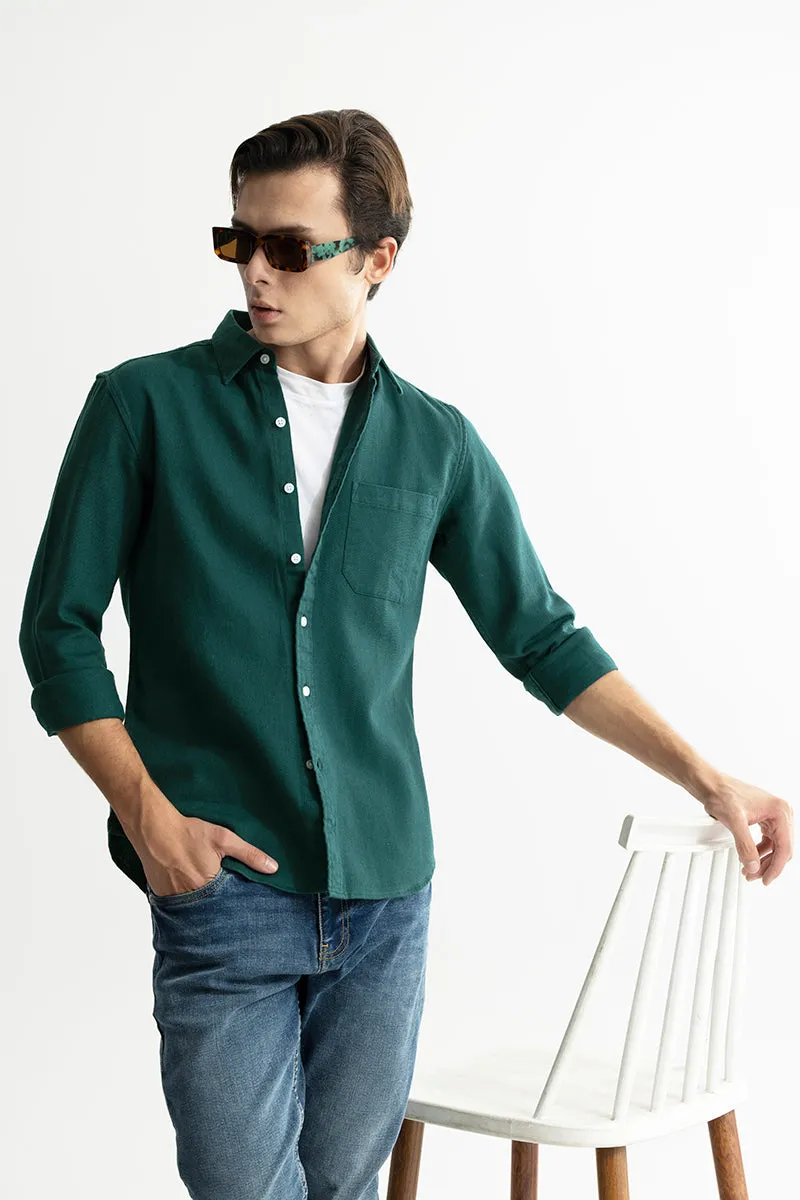 Premium Axton Forest Green Casual Shirt for Men