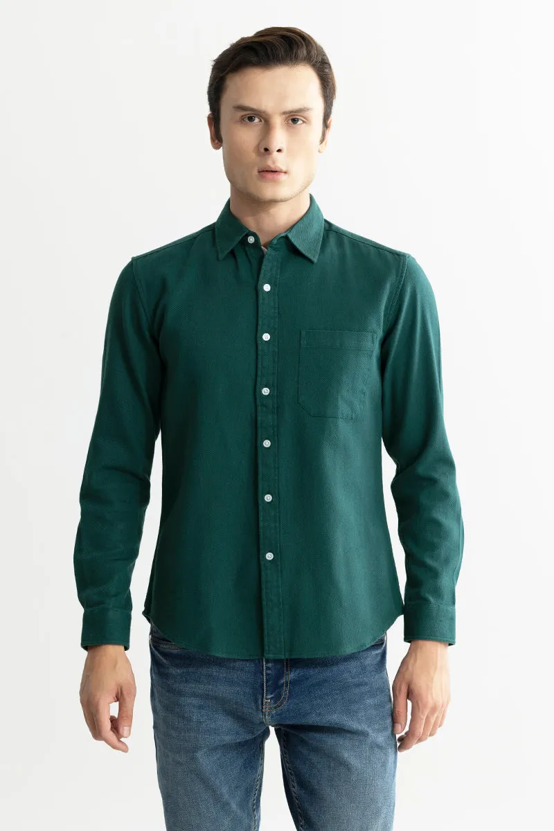 Premium Axton Forest Green Casual Shirt for Men