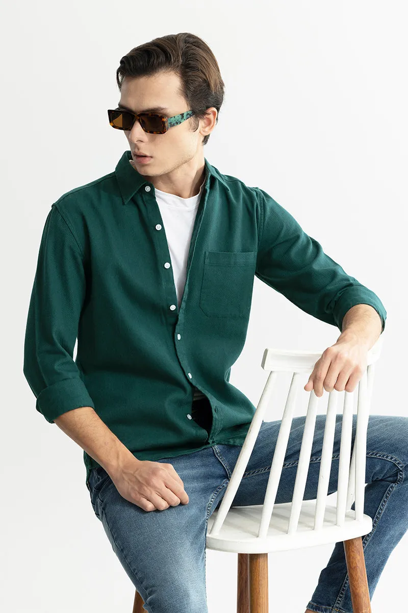 Premium Axton Forest Green Casual Shirt for Men