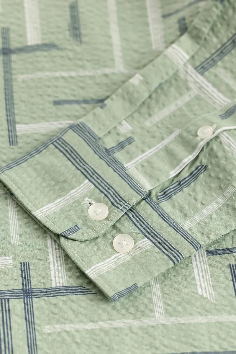 Azuregrid Abstract Green Shirt