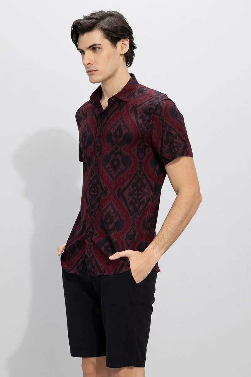 Barocco Maroon Shirt