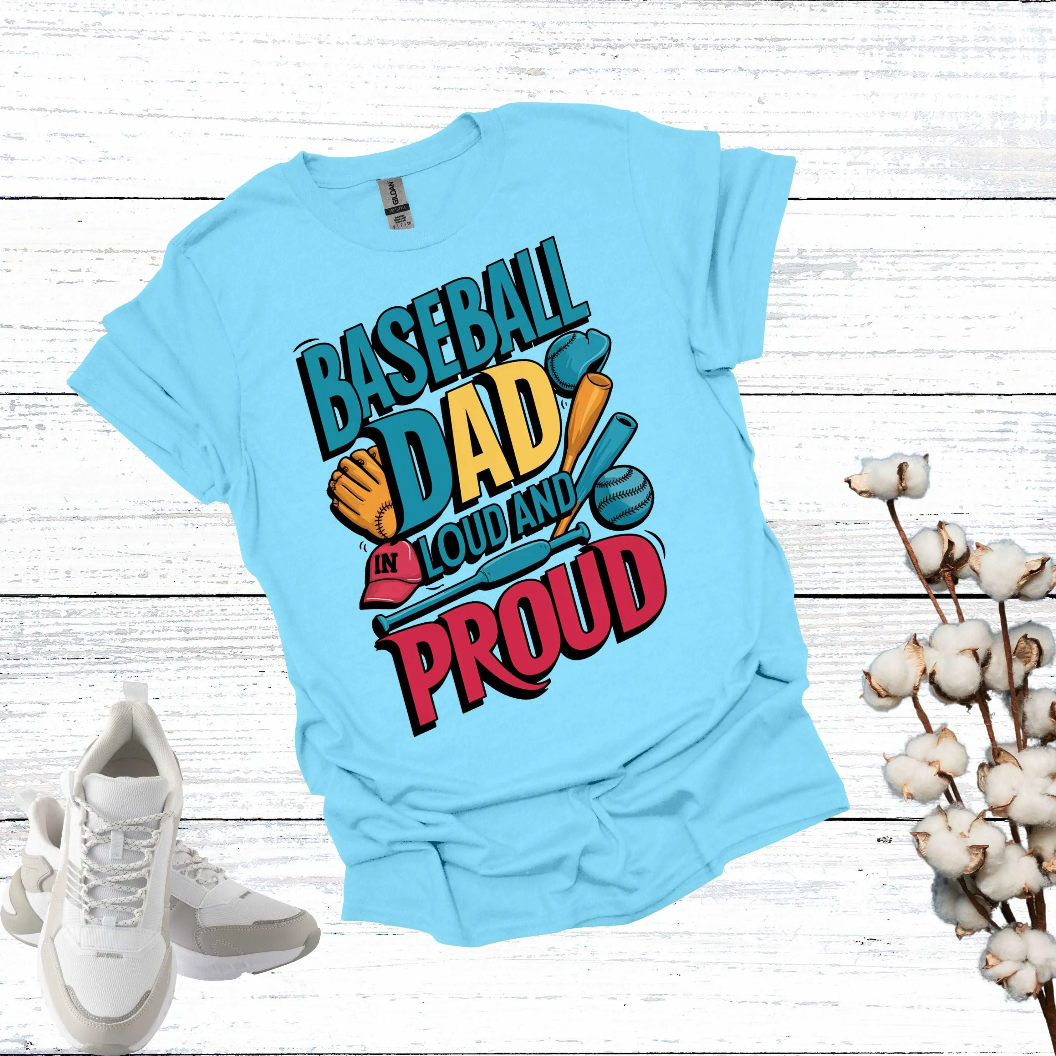 Baseball Dad Shirt - Fathers are Loud and Proud