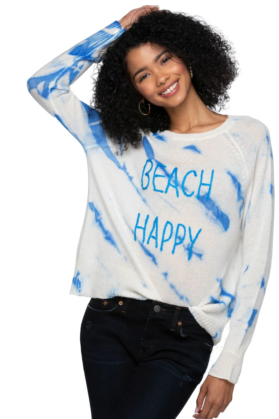 Beach Happy Tie Dye Cashmere Sweater