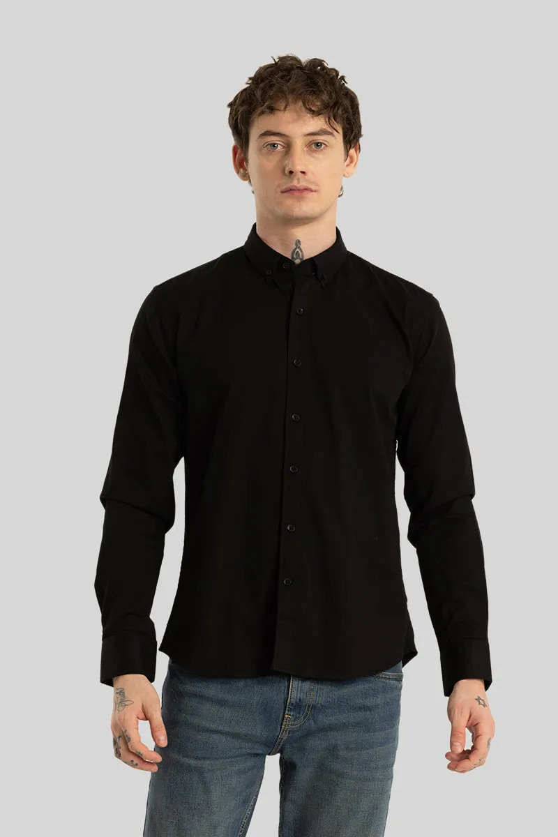 Benoit Black Plain Shirt