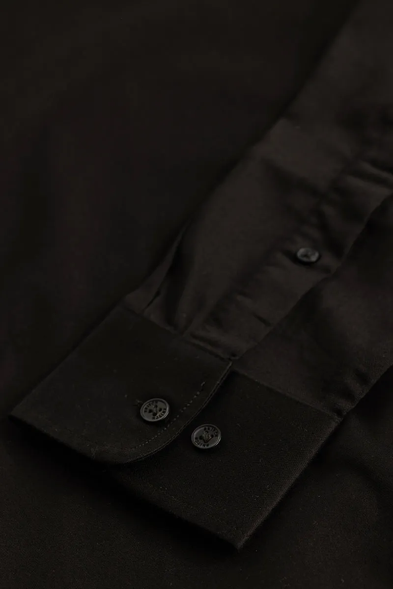 Benoit Black Plain Shirt