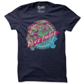 Black Panther: Neo Pop - Marvel Official Navy T-shirt