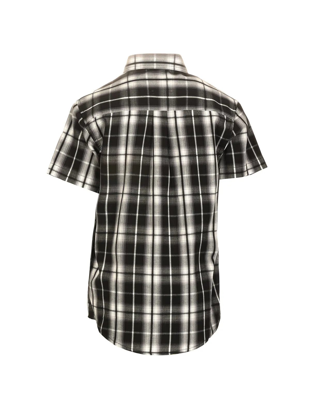 Boy's Plaid Short Sleeve Shirt