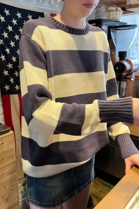 Brianna Cotton Thick Stripe Sweater