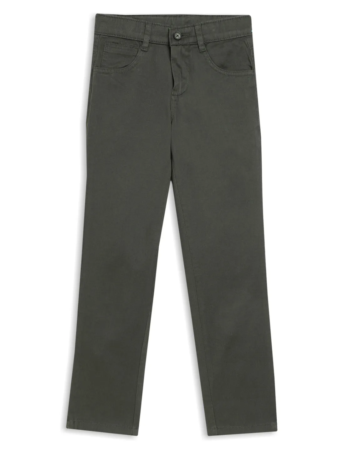 Cantabil Boy's Olive Casual Trousers