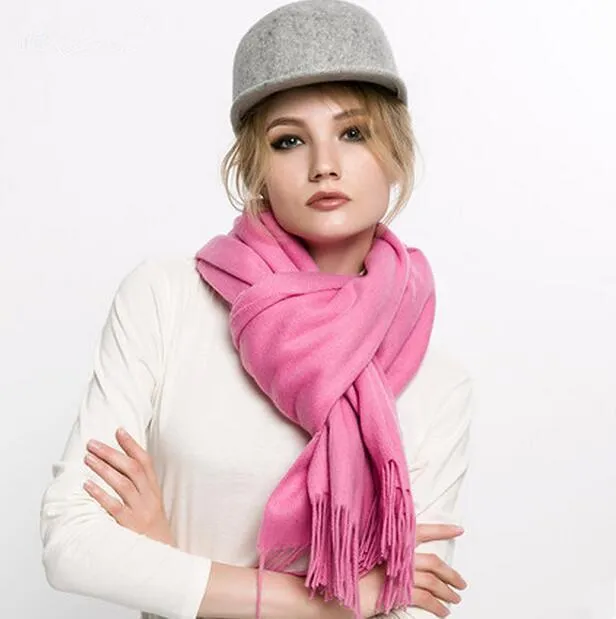 Chunky Knit Wool Long Scarf for Women