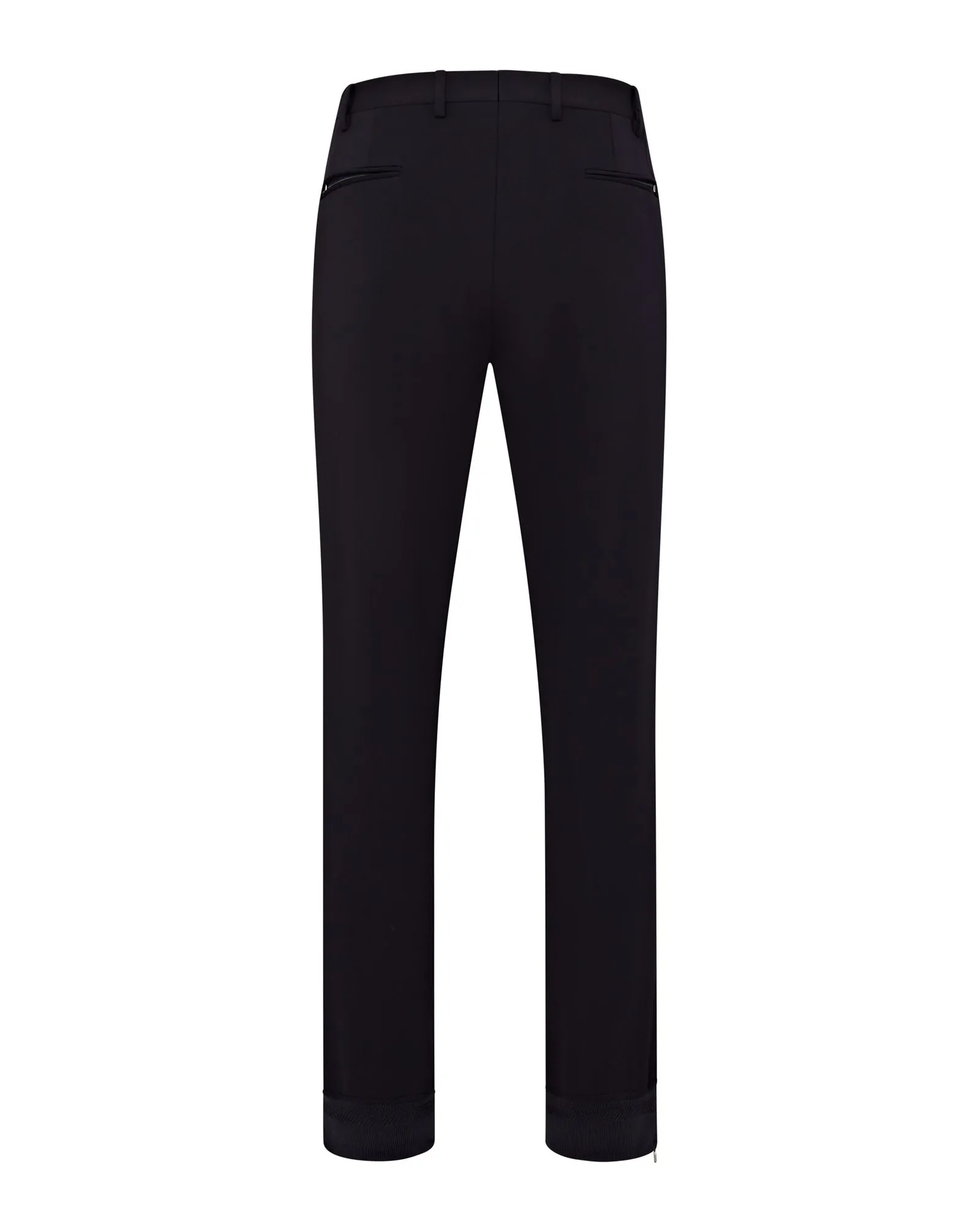 Corneliani Tech Stretch Pant With Elasticated Cuff (Black)