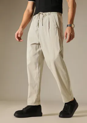 Cream Relaxed Fit Trouser