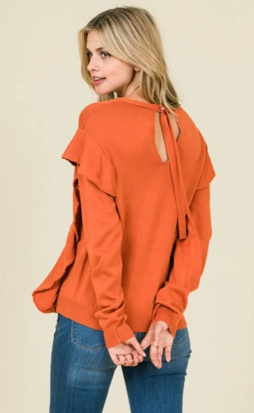 Fallon Sweater in Orange