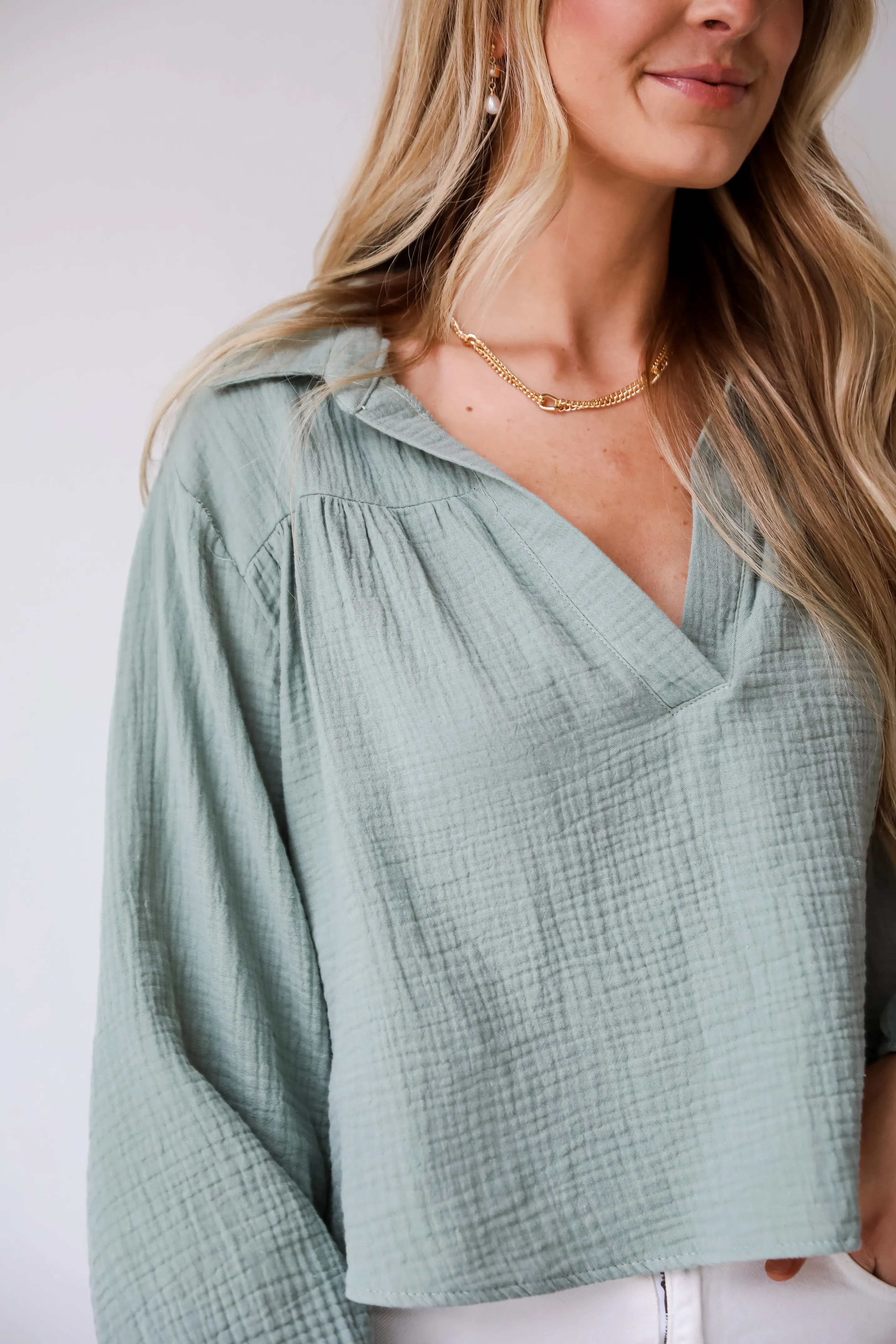 FINAL SALE - Alanna Linen Blouse - DU DEAL