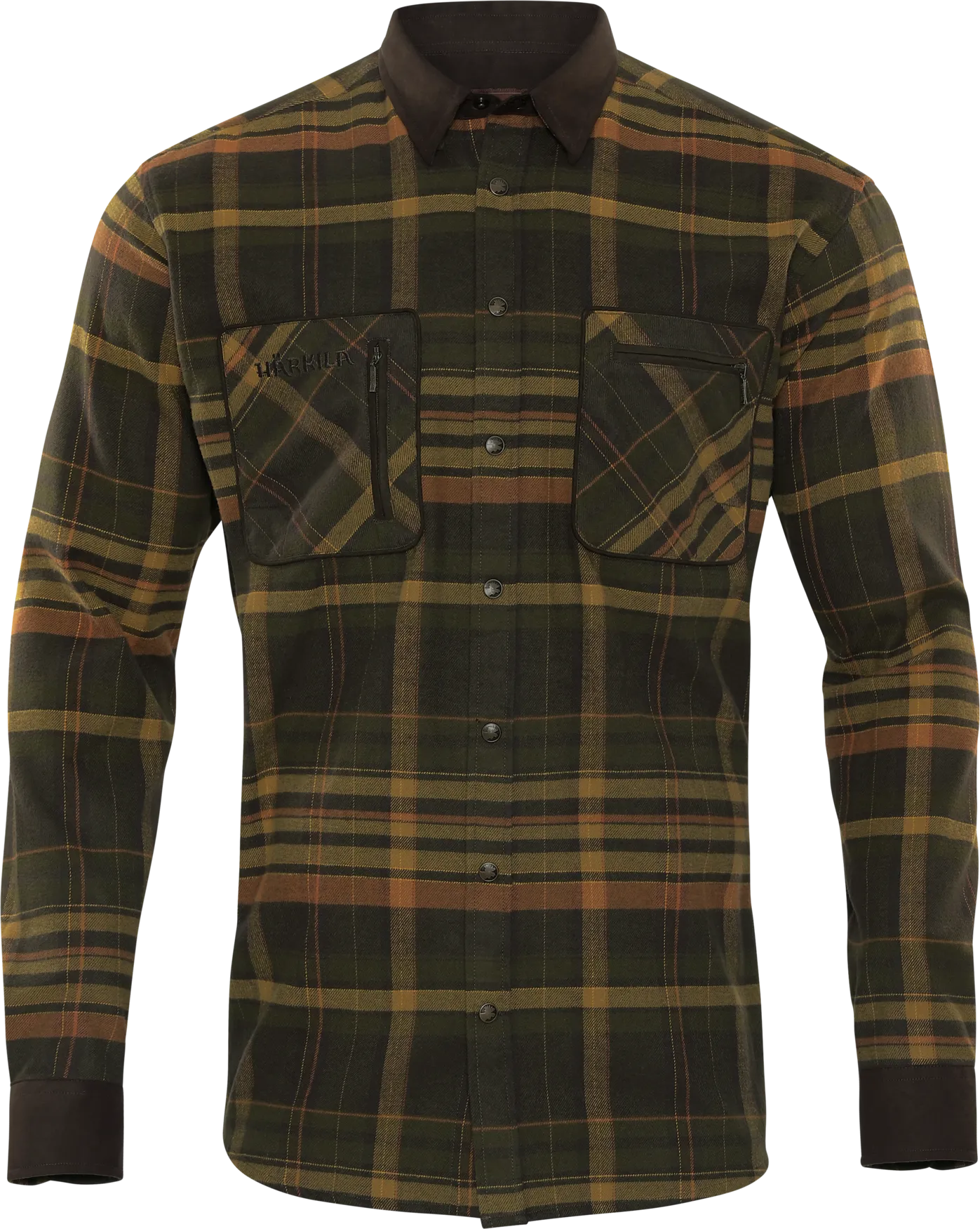 Härkila Men&#x27;s Pajala Shirt Green/Brown | Buy Härkila Men&#x27;s Pajala Shirt Green/Brown here | Outnorth