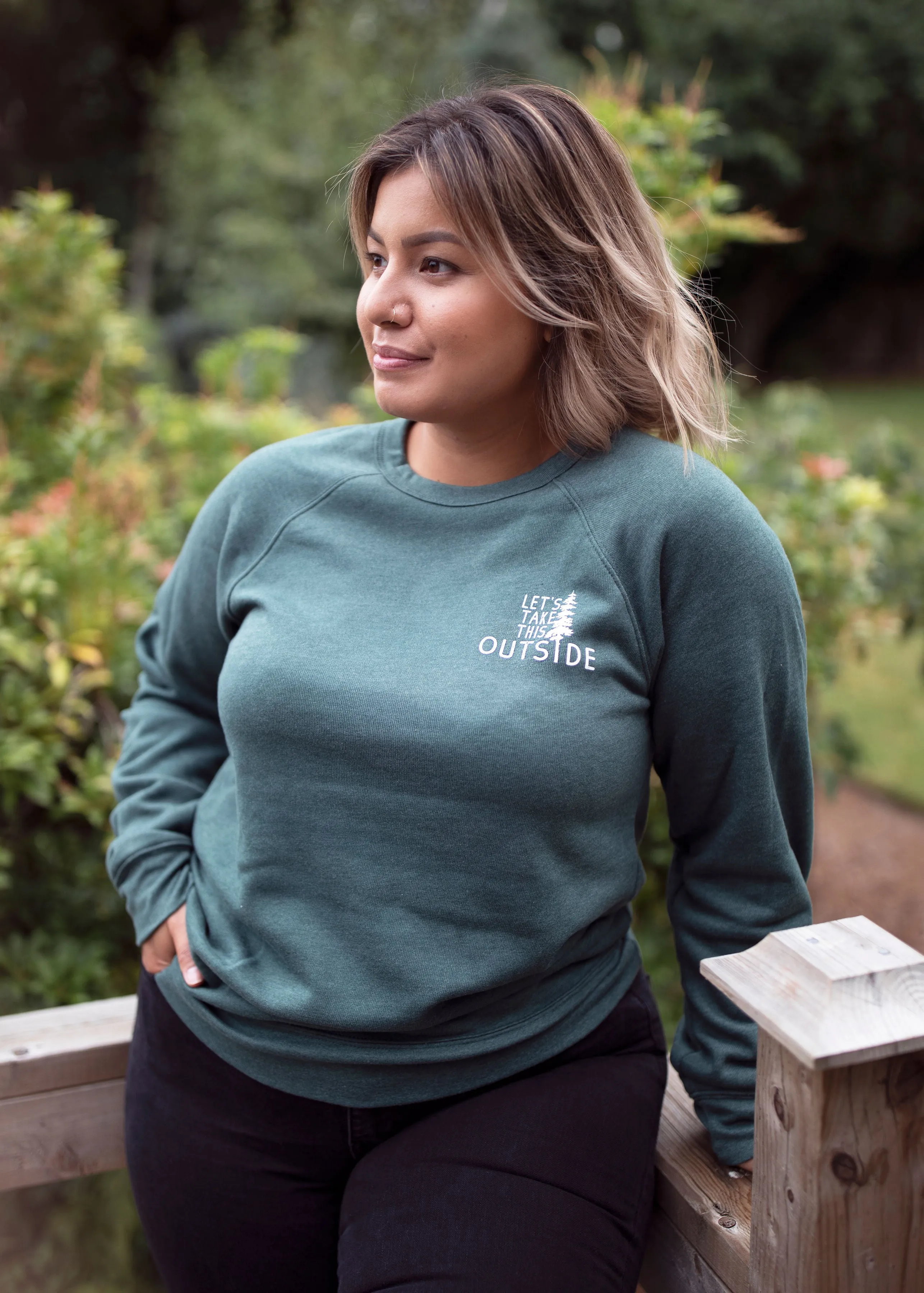 Let's Take this Outside Raglan Pullover