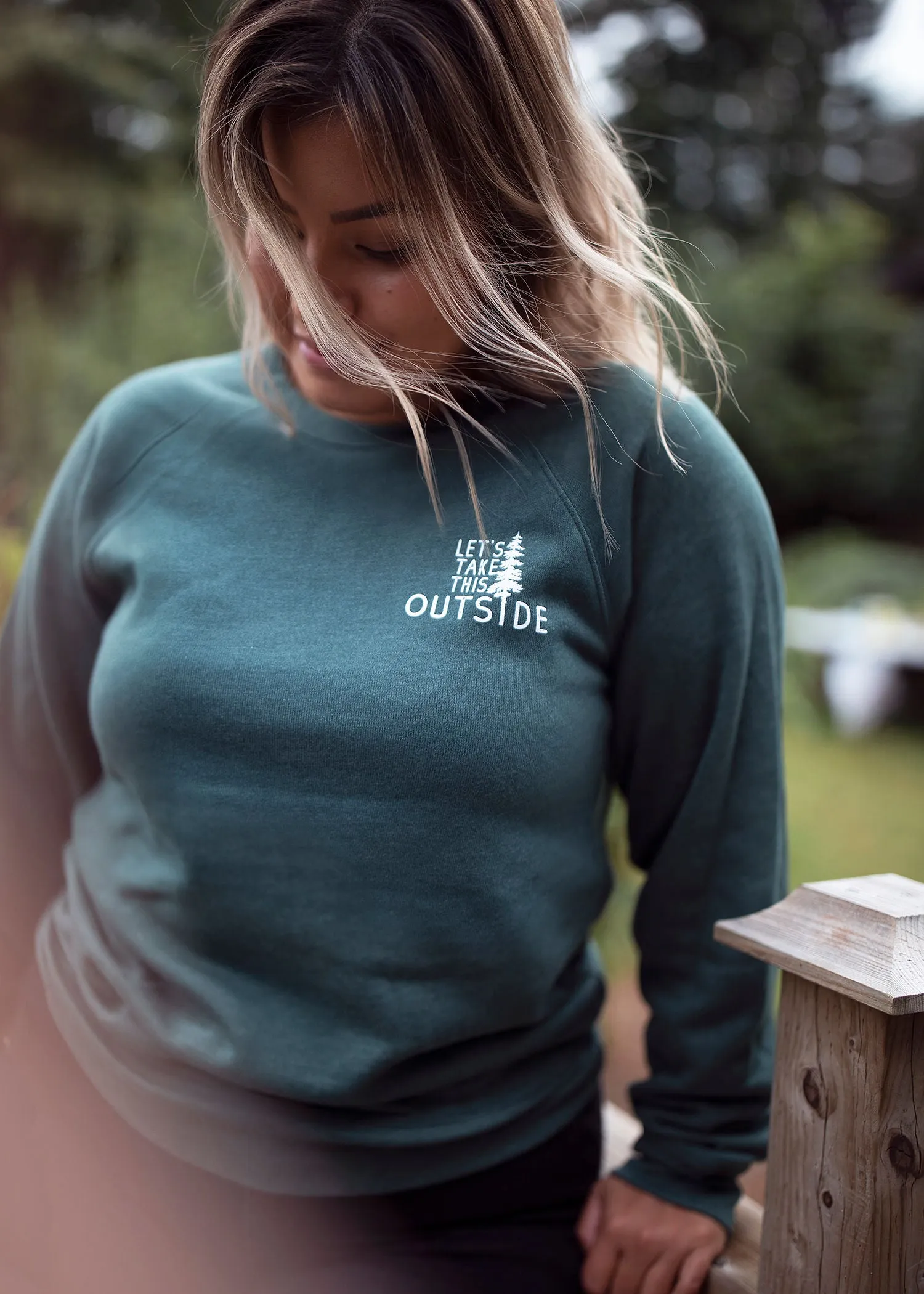 Let's Take this Outside Raglan Pullover