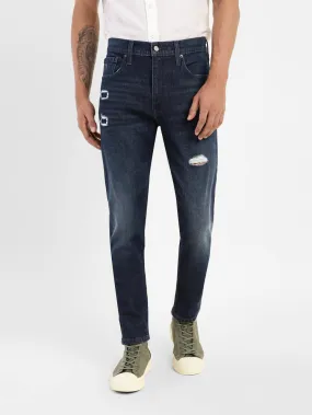 Men's 512 Dark Indigo Slim Tapered Fit Distressed Jeans