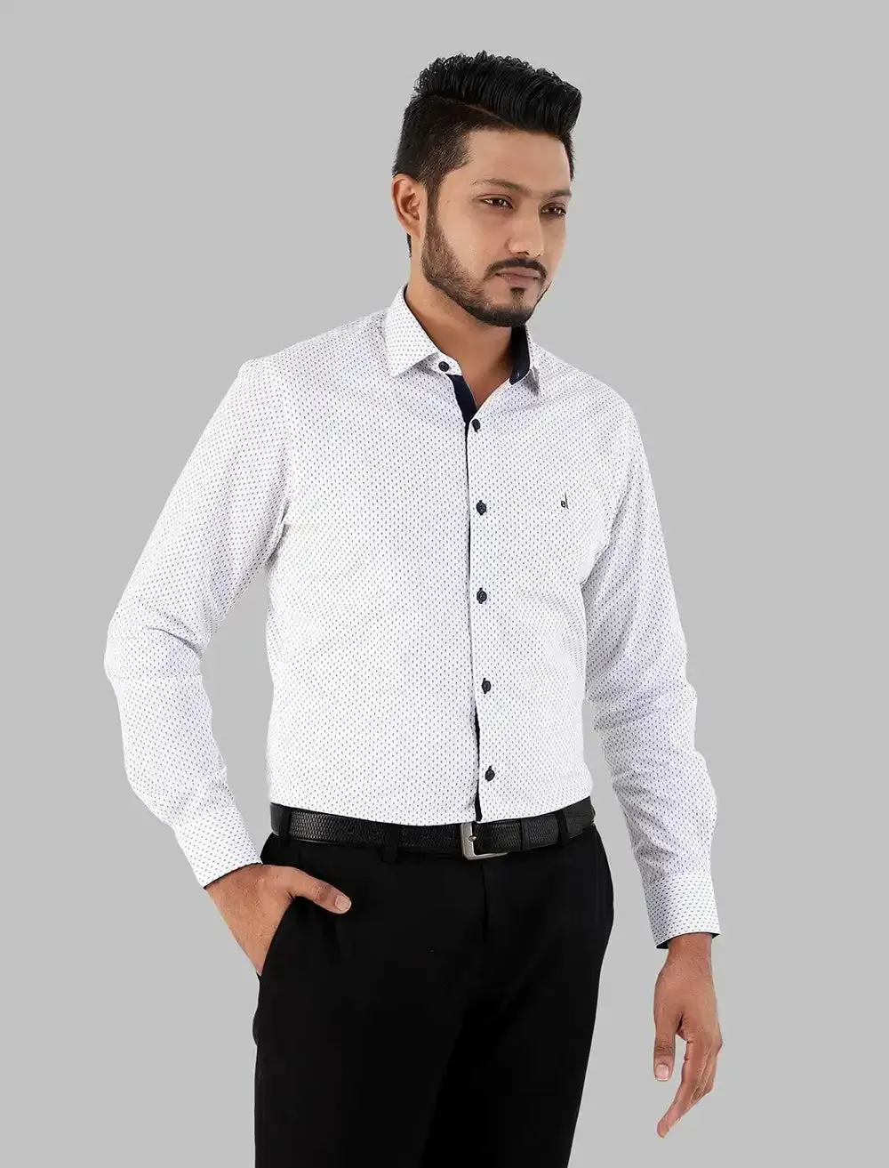 Modern Polka Dot Formal Shirt