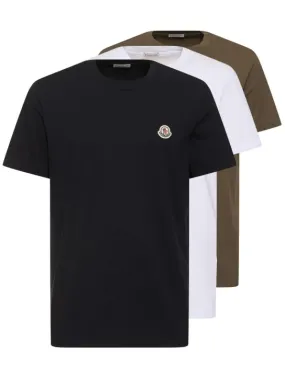 Moncler   Pack of 3 cotton t-shirts 