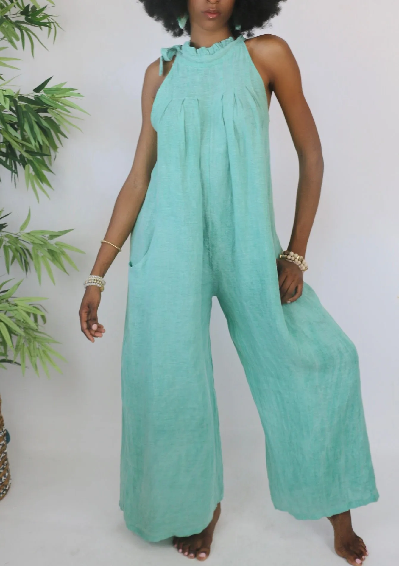 Olympia Linen Jumpsuit