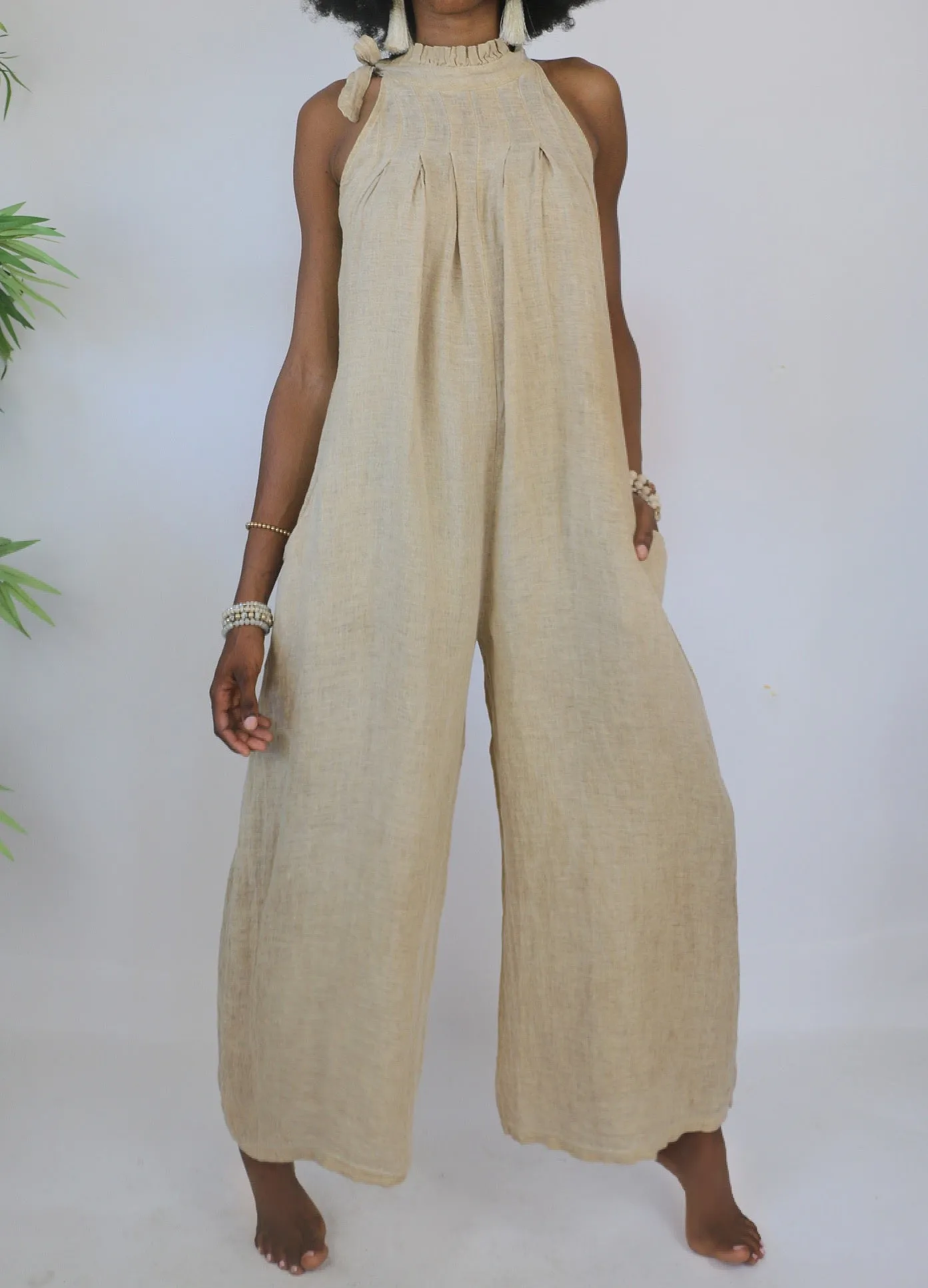 Olympia Linen Jumpsuit