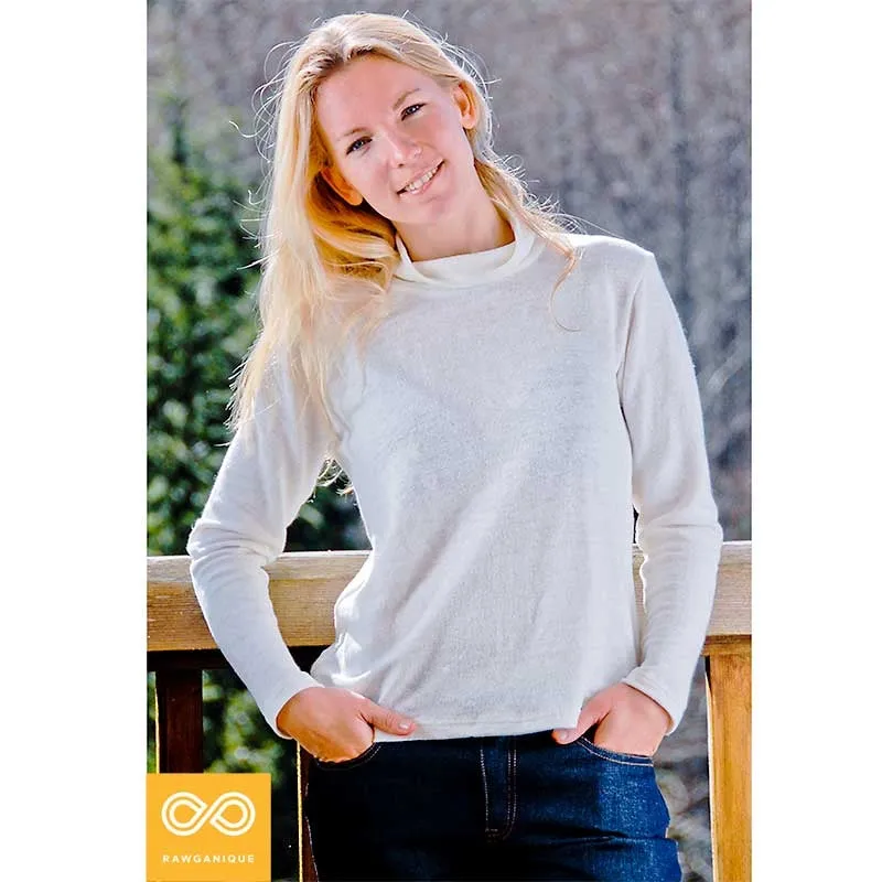 QUEBEC 100% Organic Hemp Knit Mock Turtleneck Sweater