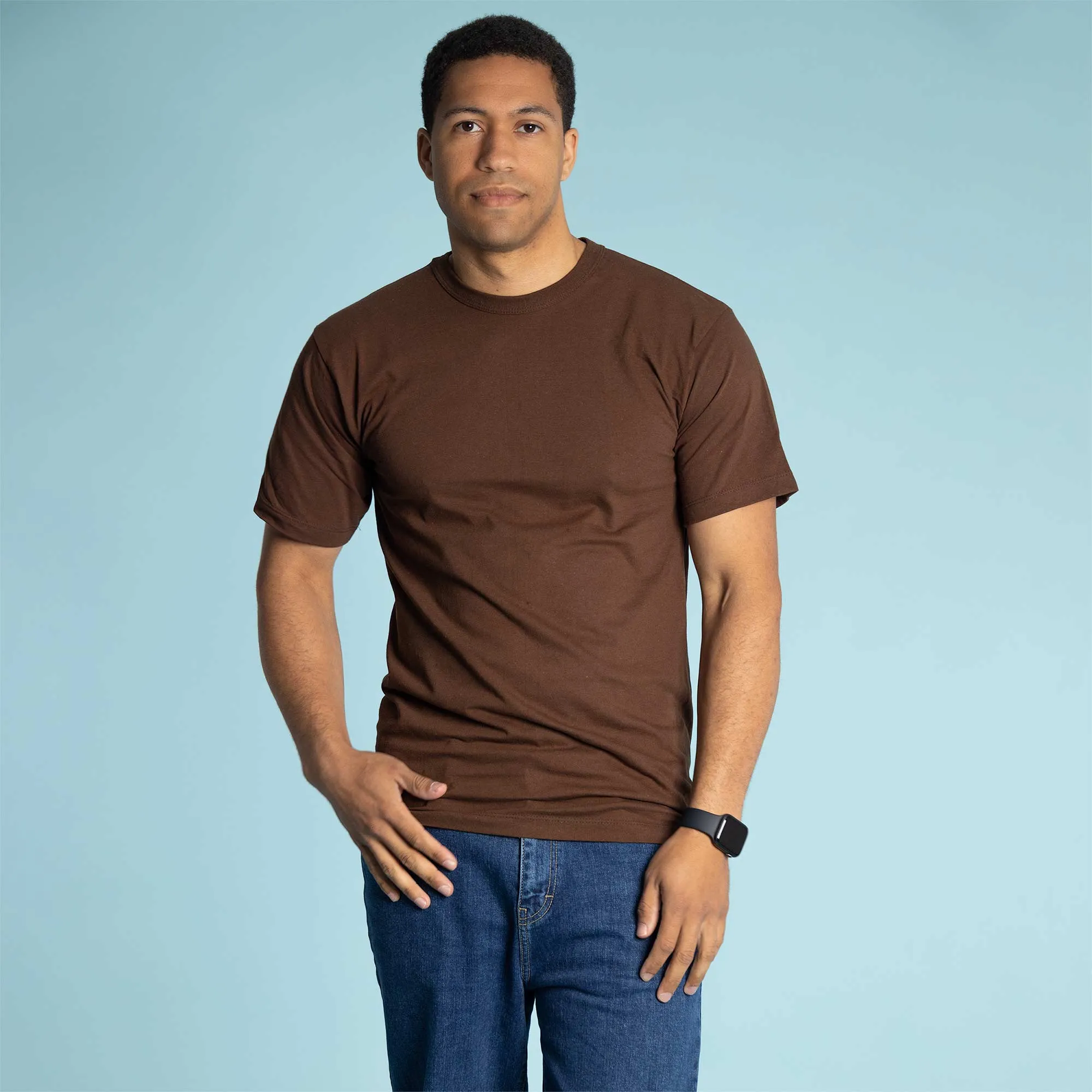 SONOMA 100% Organic Cotton Crewneck T-Shirt (Grown & Made in USA) (Elastic-free, Latex-free) (Unisex)