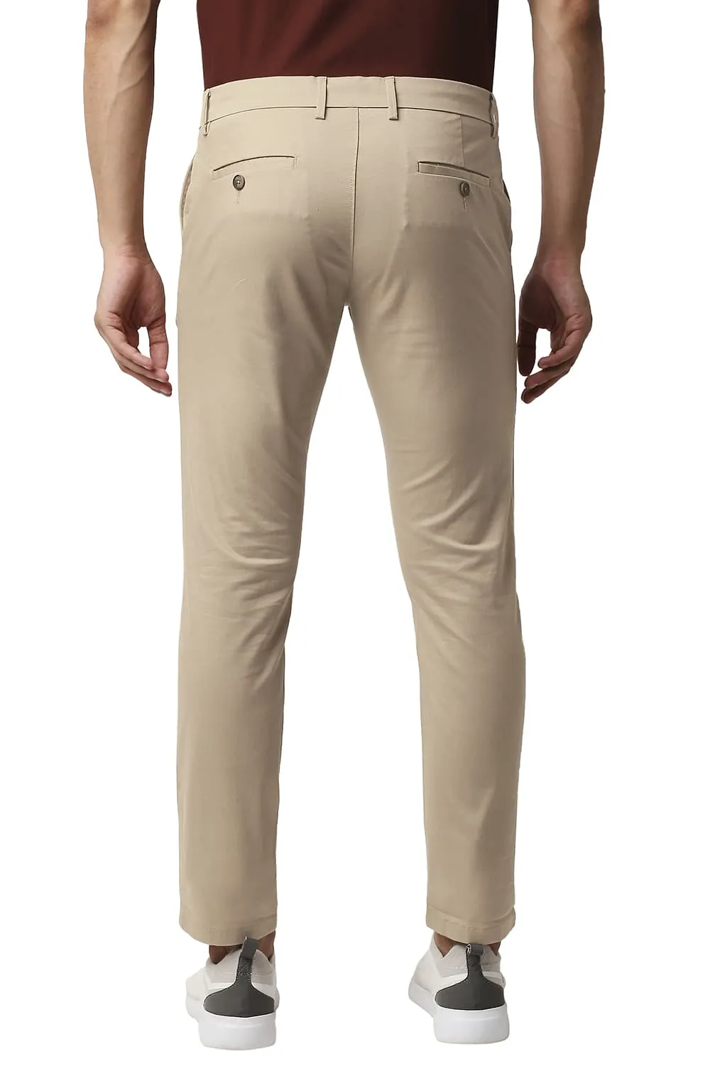 Tapered Fit Broken Twill Stretch Trousers