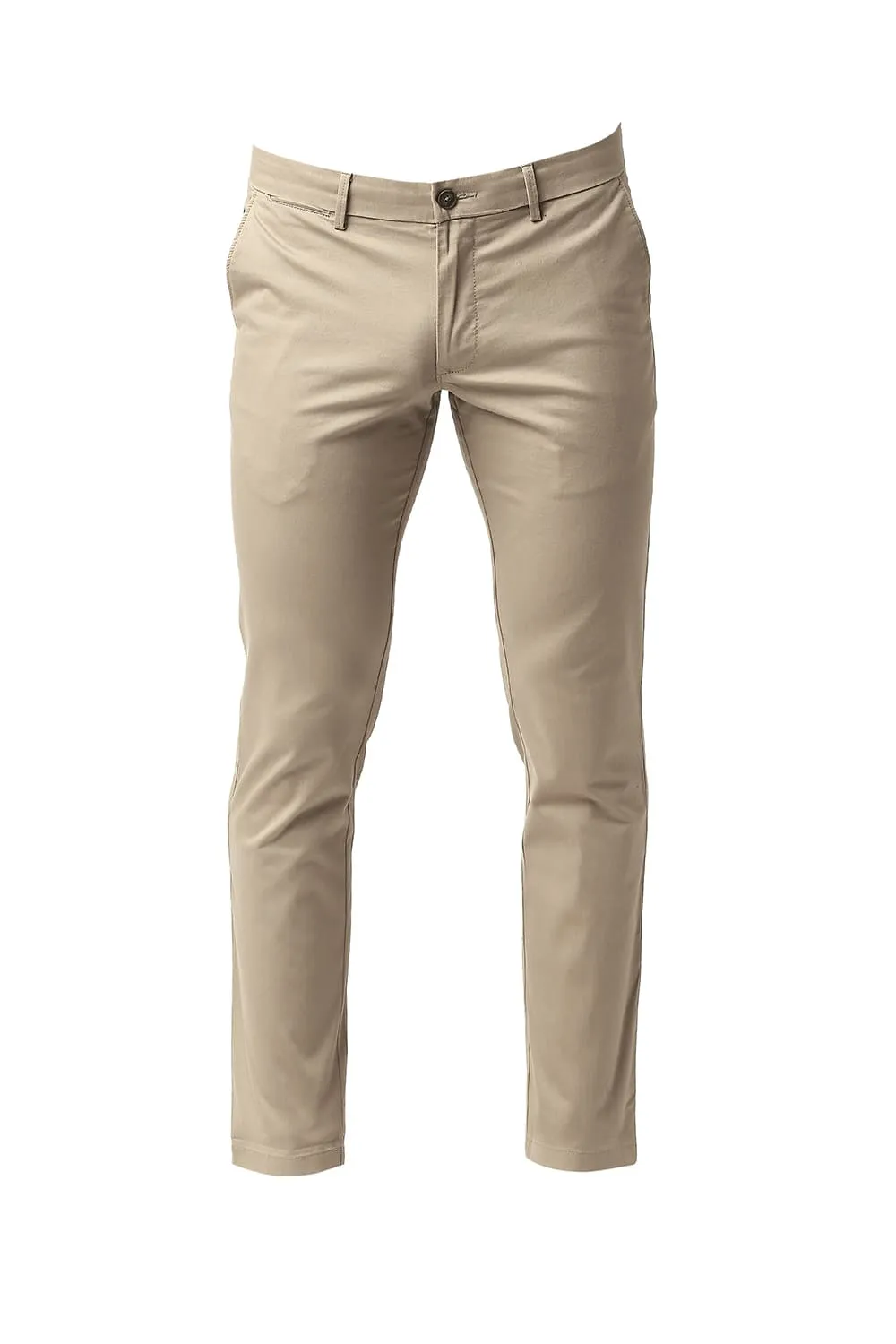 Tapered Fit Broken Twill Stretch Trousers