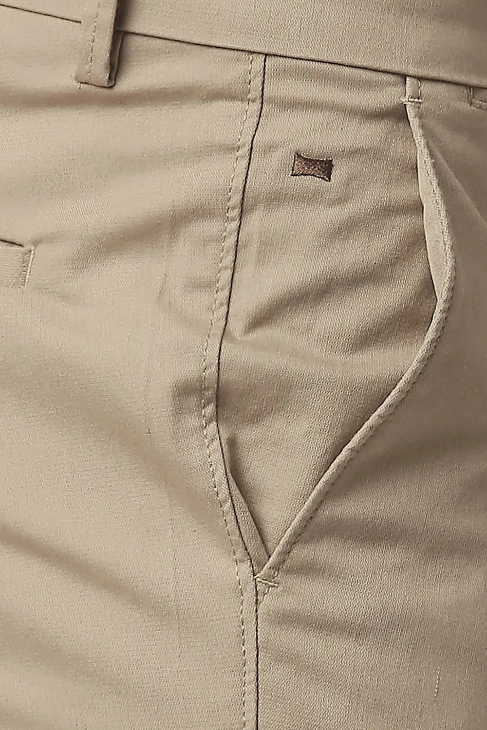 Tapered Fit Broken Twill Stretch Trousers