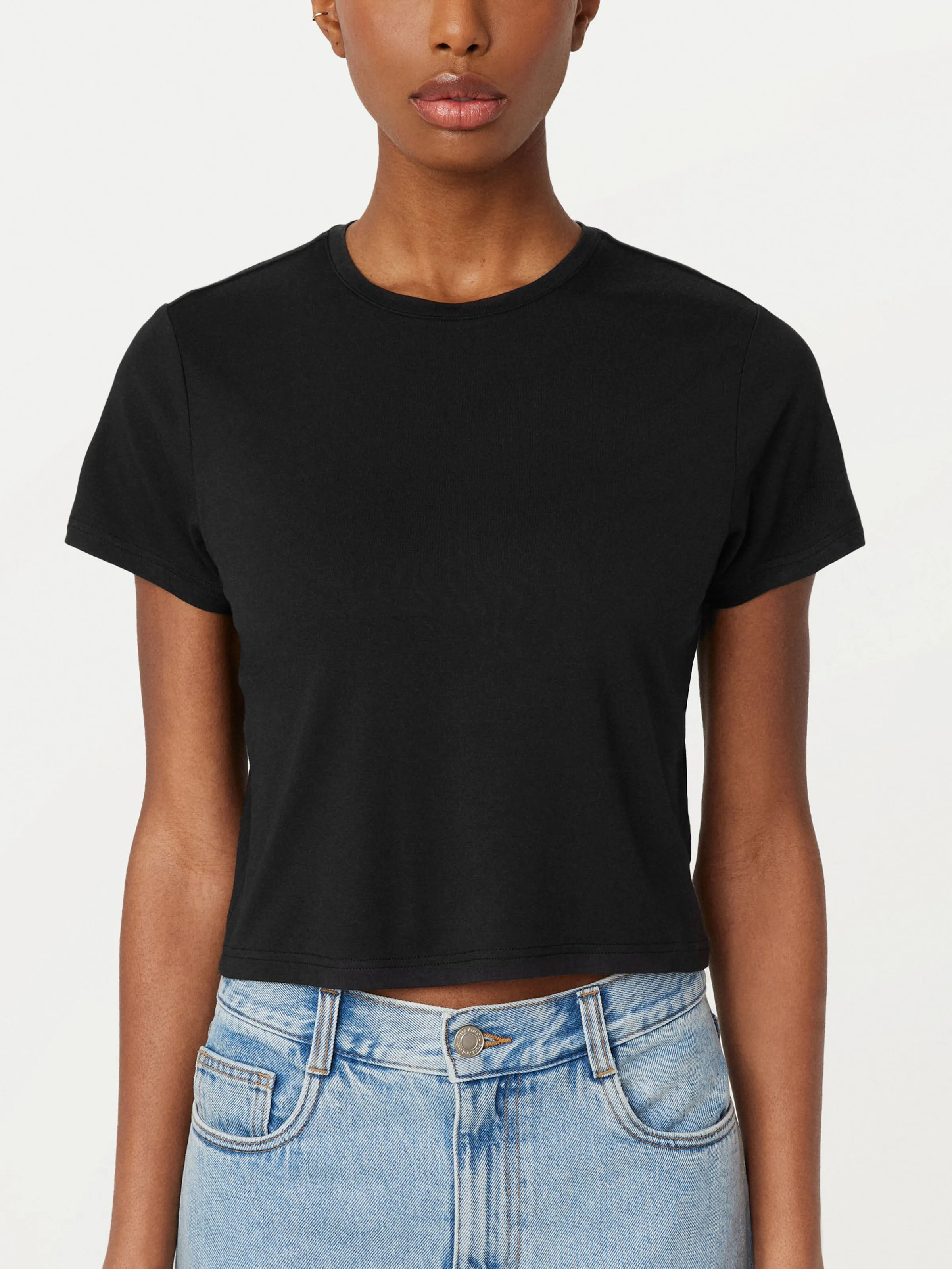 The Relaxed Fluid T-Shirt in Black