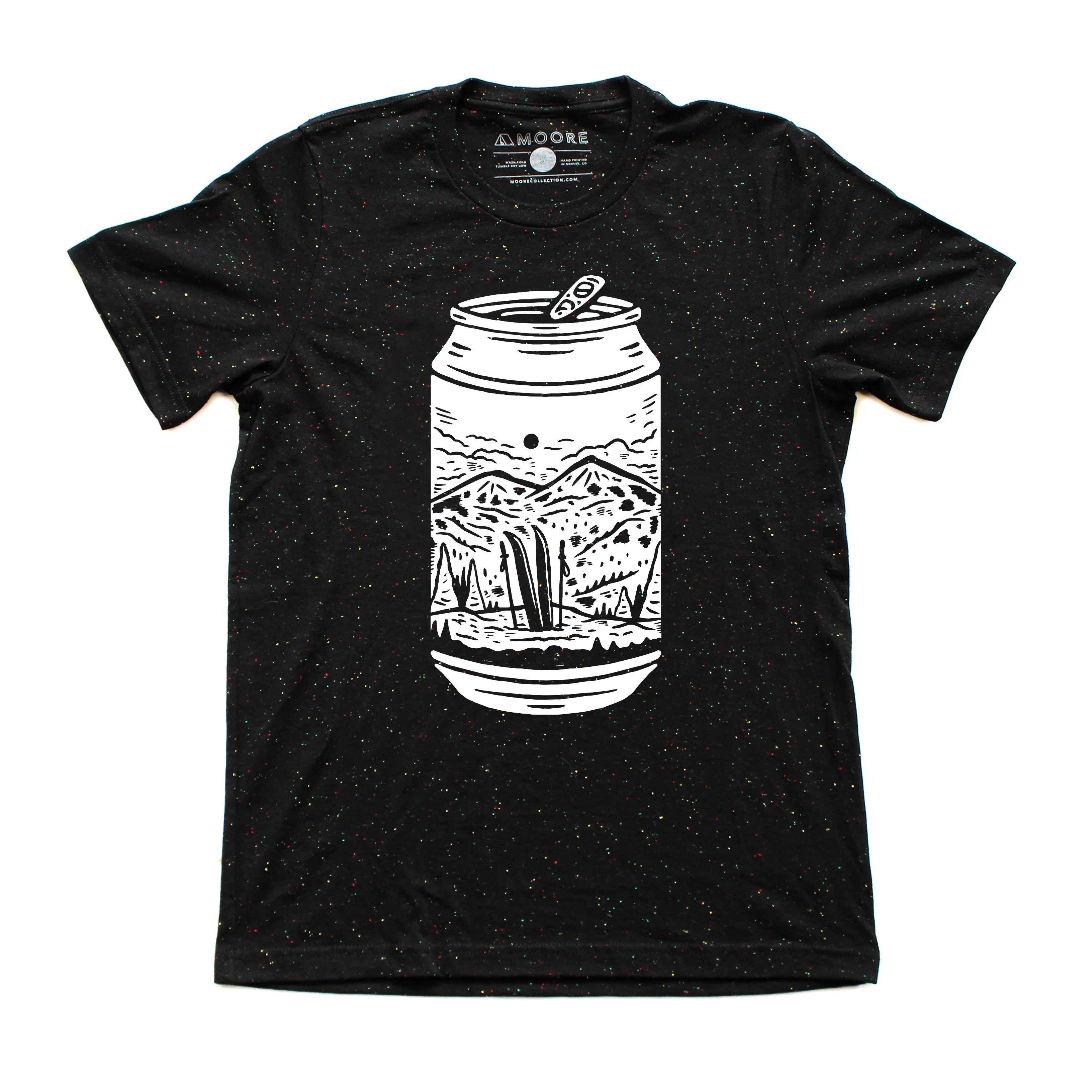 Winter Can Tee-Black Speckled