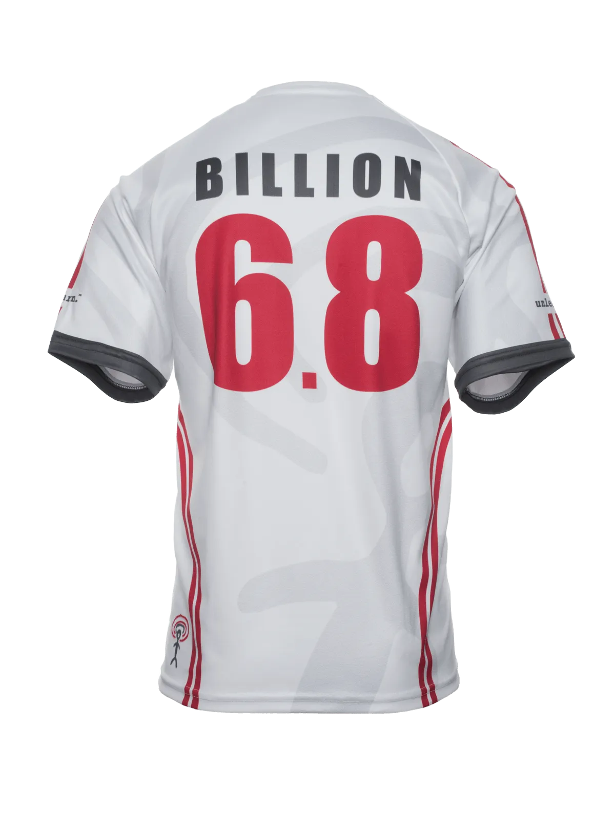 World United 6.8 Billion - Relaxed Fit White V-neck Jersey